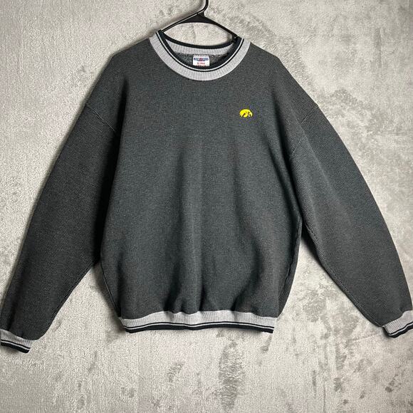 Vintage Iowa Hawkeyes Crewneck Jerzees Retro Y2K Sportswear 90s Streetwear Large - Picture 1 of 6